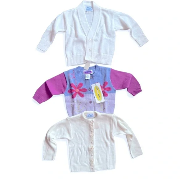 Vintage Julius Berger Toddler Cardigan Sweater - Picture 1 of 4